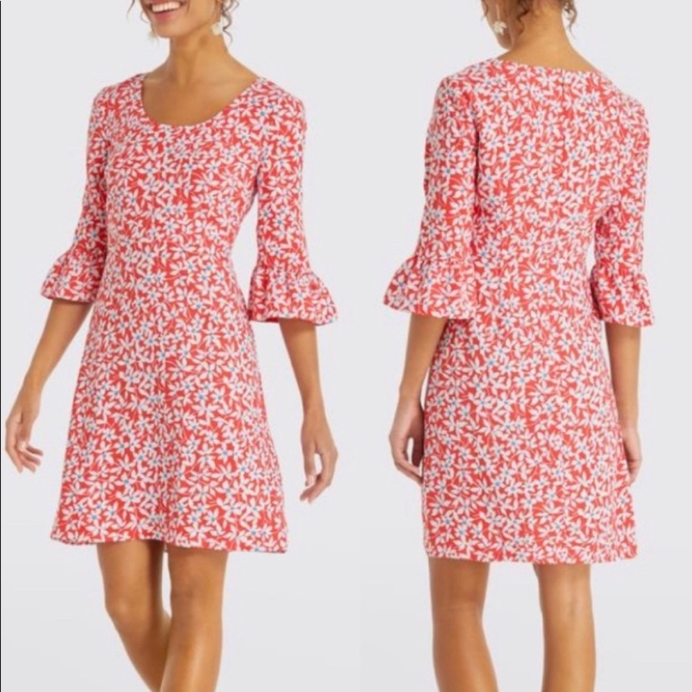 Draper James red floral dress